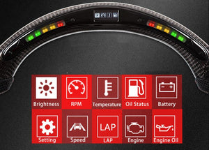 S197 Carbon Fiber LED Steering Wheel