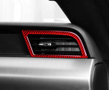 Load image into Gallery viewer, Red/Black Carbon Fiber Side Air Vents Trim