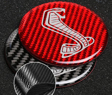Load image into Gallery viewer, Red/Black Carbon Fiber Cup Holder Coaster &amp; Storage Tray Trim