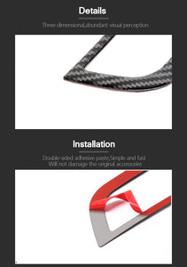 Red/Black Carbon Fiber Side Air Vents Trim
