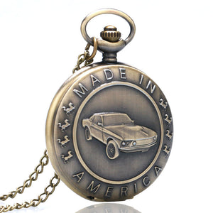 Classic Mustang Antique Style Pocket Watch