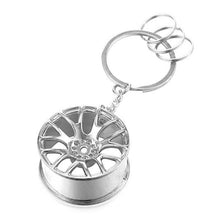 Load image into Gallery viewer, Chrome Wheel Key Chain