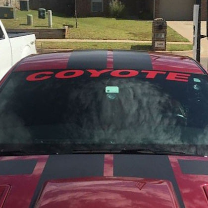 Coyote Windshield Banner