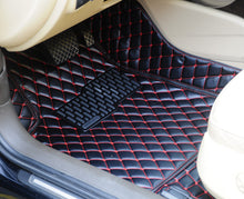 Load image into Gallery viewer, Premium Diamond Stitched Leather Floor Mats