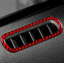 Load image into Gallery viewer, Red/Black Carbon Fiber Door Air Outlet Trim