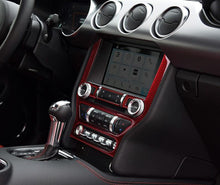 Load image into Gallery viewer, Red/Black Carbon Fiber Center Console Trim
