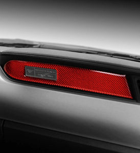 Red/Black Carbon Fiber Interior Dashboard Strip