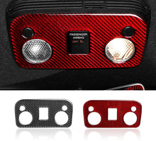 Load image into Gallery viewer, Red/ Black Carbon Fiber Reading Lights Cover