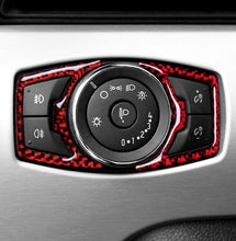 Load image into Gallery viewer, Red/Black Carbon Fiber Headlight Control Switch