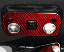 Load image into Gallery viewer, Red/ Black Carbon Fiber Reading Lights Cover