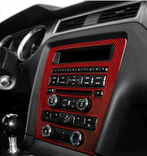Load image into Gallery viewer, Red/Black Carbon Fiber Center Console Trim