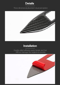 Red/Black Carbon Fiber Interior Dashboard Strip