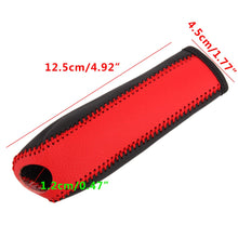 Load image into Gallery viewer, Red &amp; Black Leather Handbrake Cover