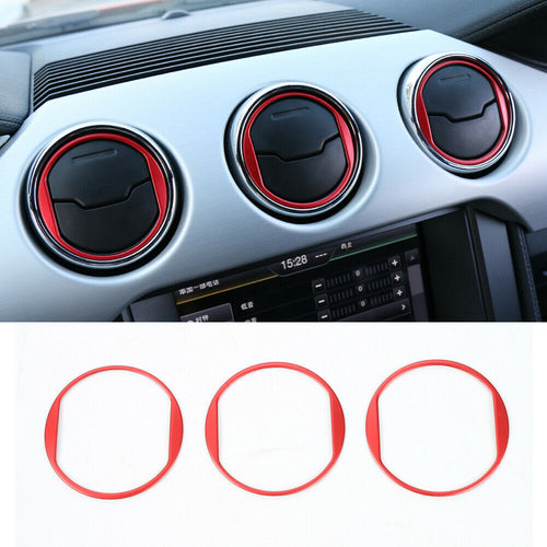 Red Central Air Vents Trim
