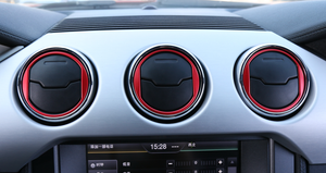 Red Central Air Vents Trim